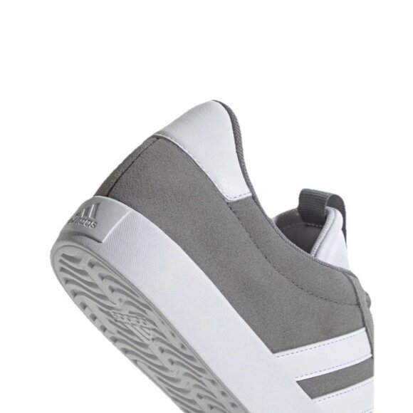 Adidas VL Court 3.0 Men’s Sneakers Gray/White Suede – Size 8 – New With Box - Picture 5 of 11